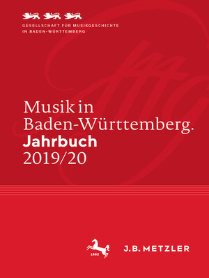 cover image of Musik in Baden-Württemberg. Jahrbuch 2019/20